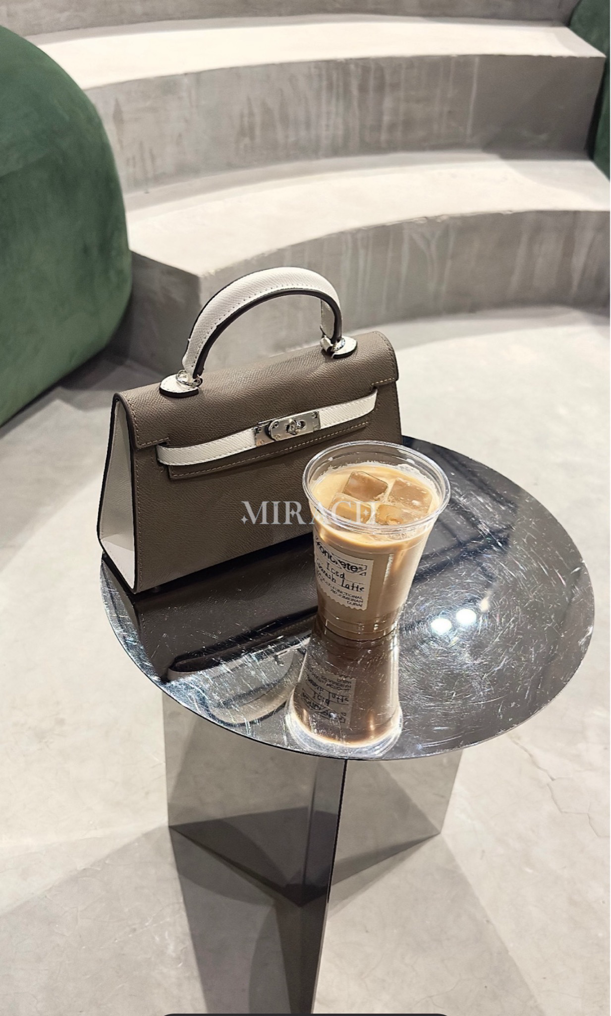 Kelly 22CM Taupe/White