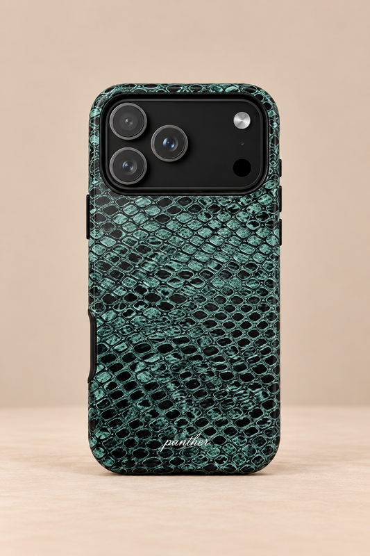 Mint python phone case