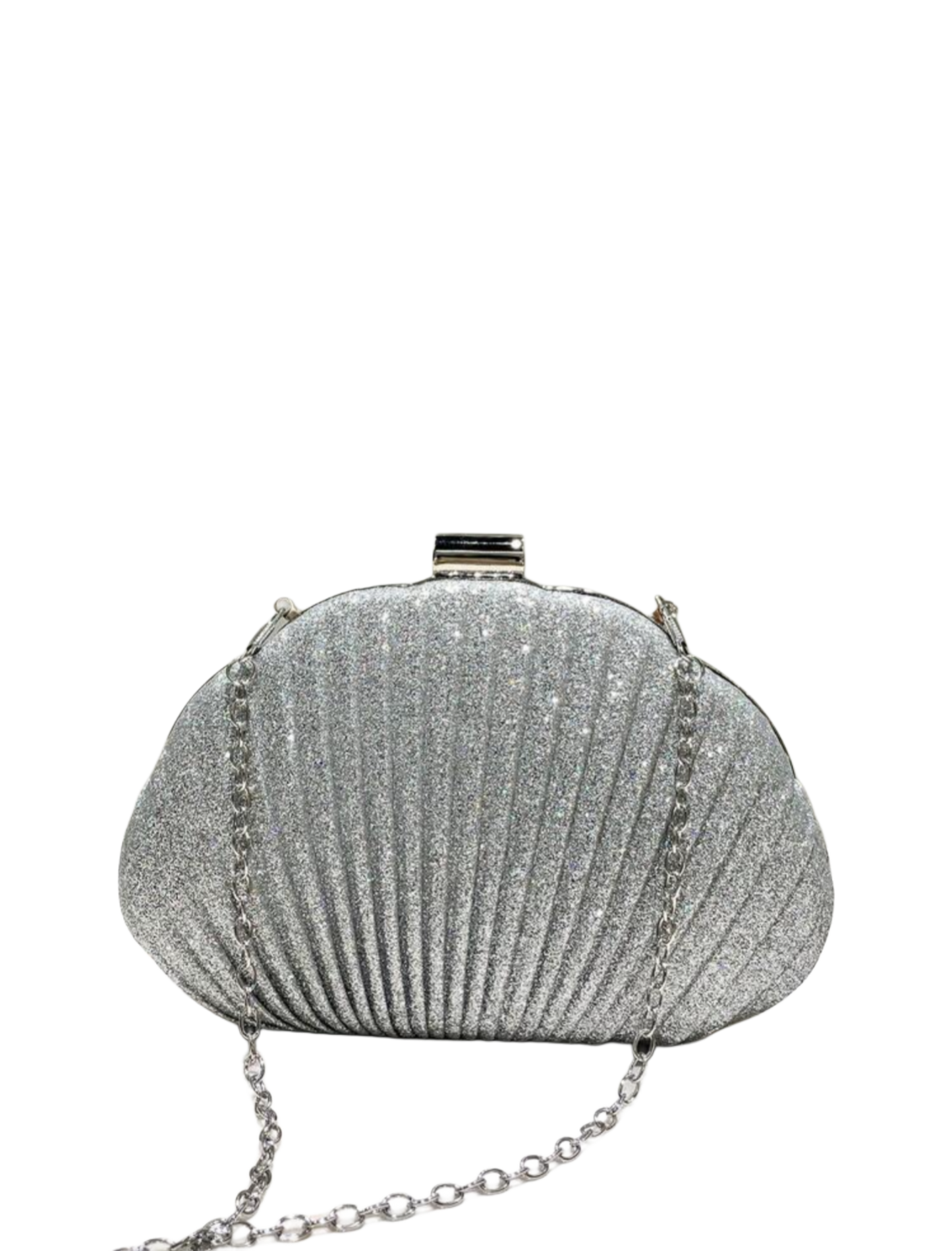 Celié clutch silver