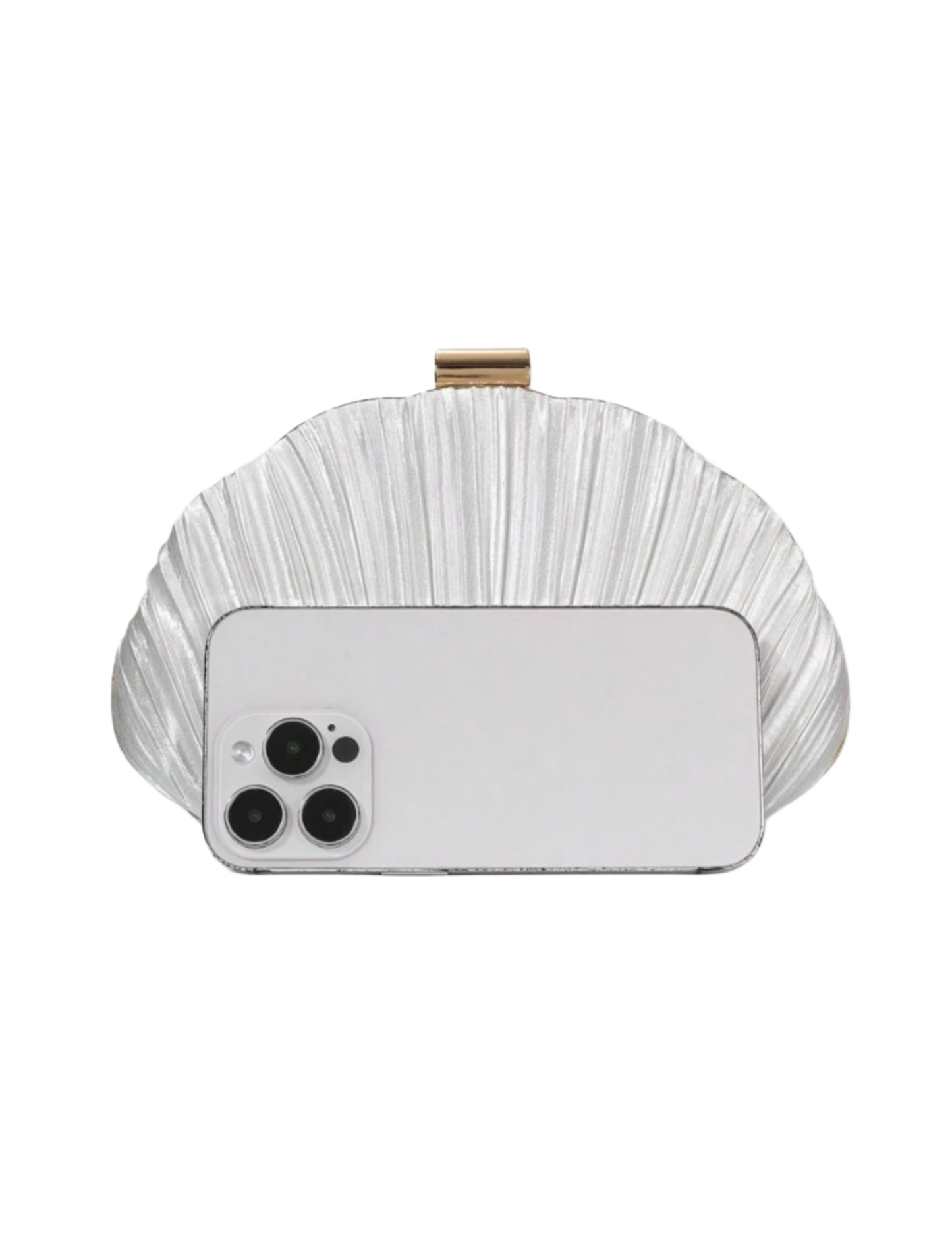 Celié clutch white