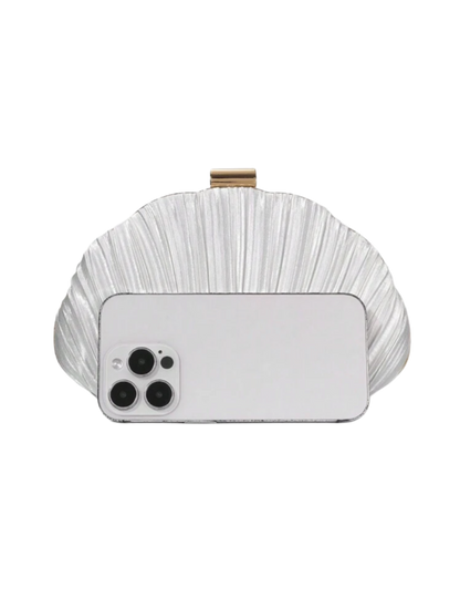 Celié clutch white
