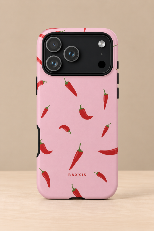 Hot pink chilli phone case