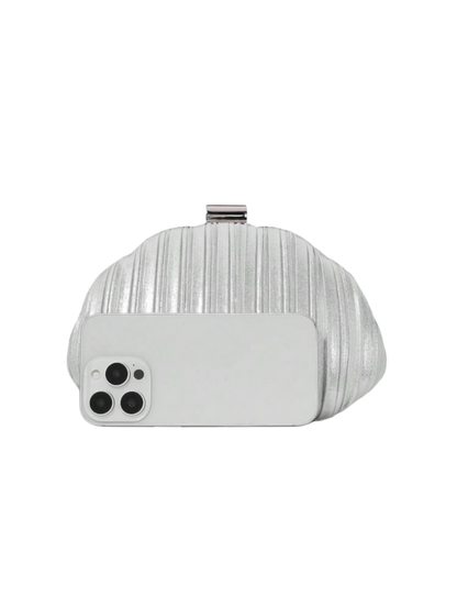 Celié clutch silver