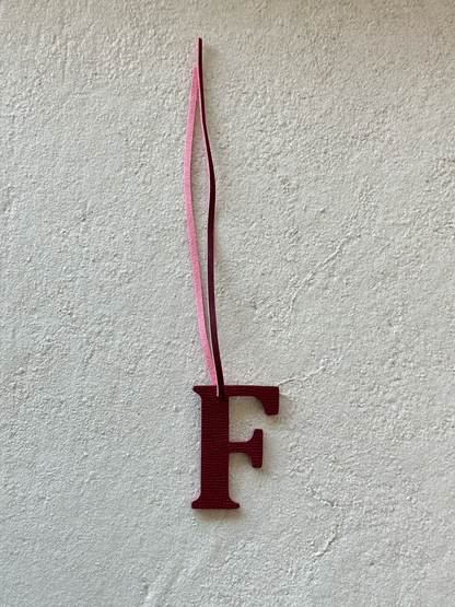 Letter F Red