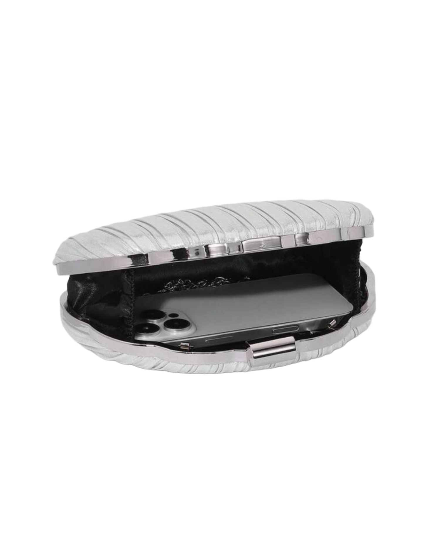 Celié clutch silver