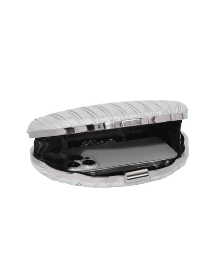 Celié clutch silver