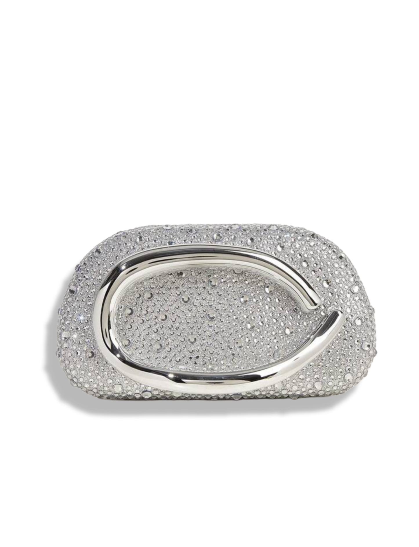 ORA clutch sparkle silver