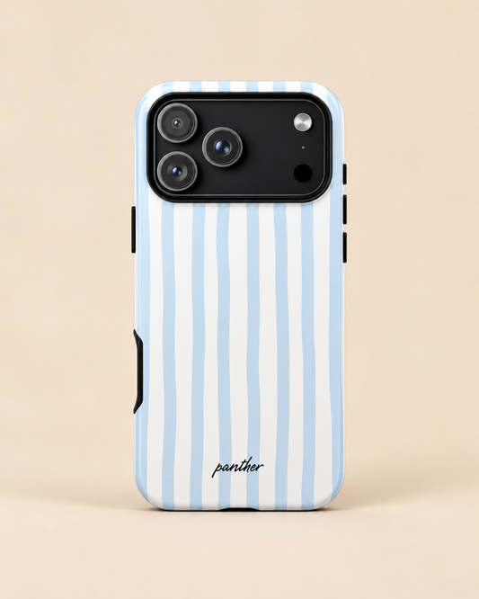 Blue stripe phone case