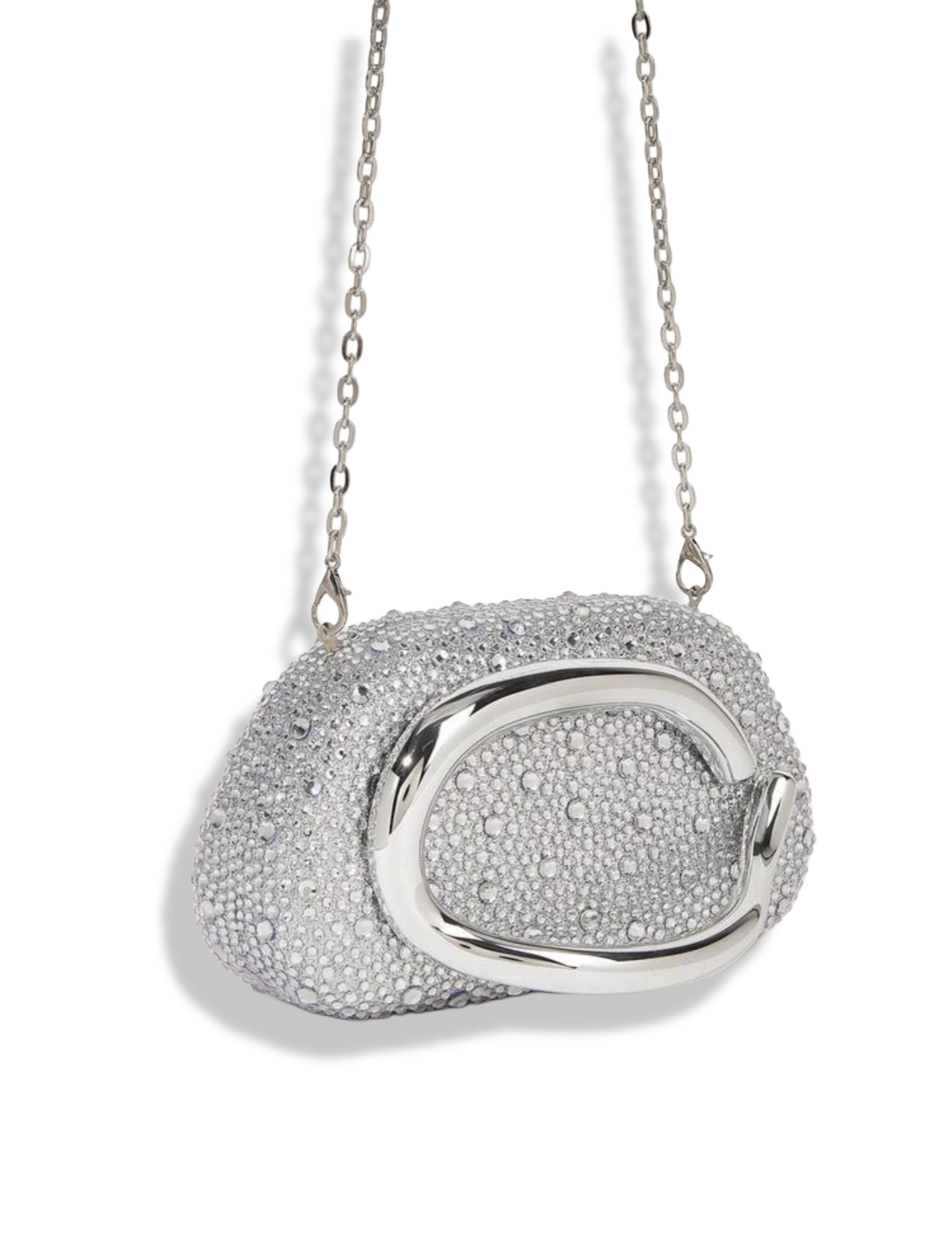 ORA clutch sparkle silver