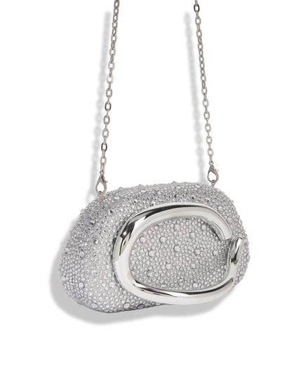 ORA clutch sparkle silver