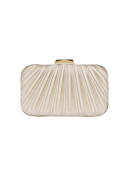 Celié square clutch cream