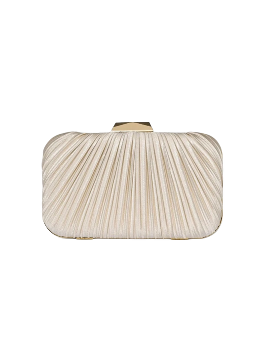 Celié square clutch cream