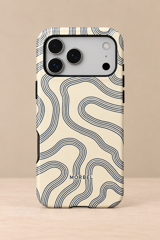 Navy flow phone case