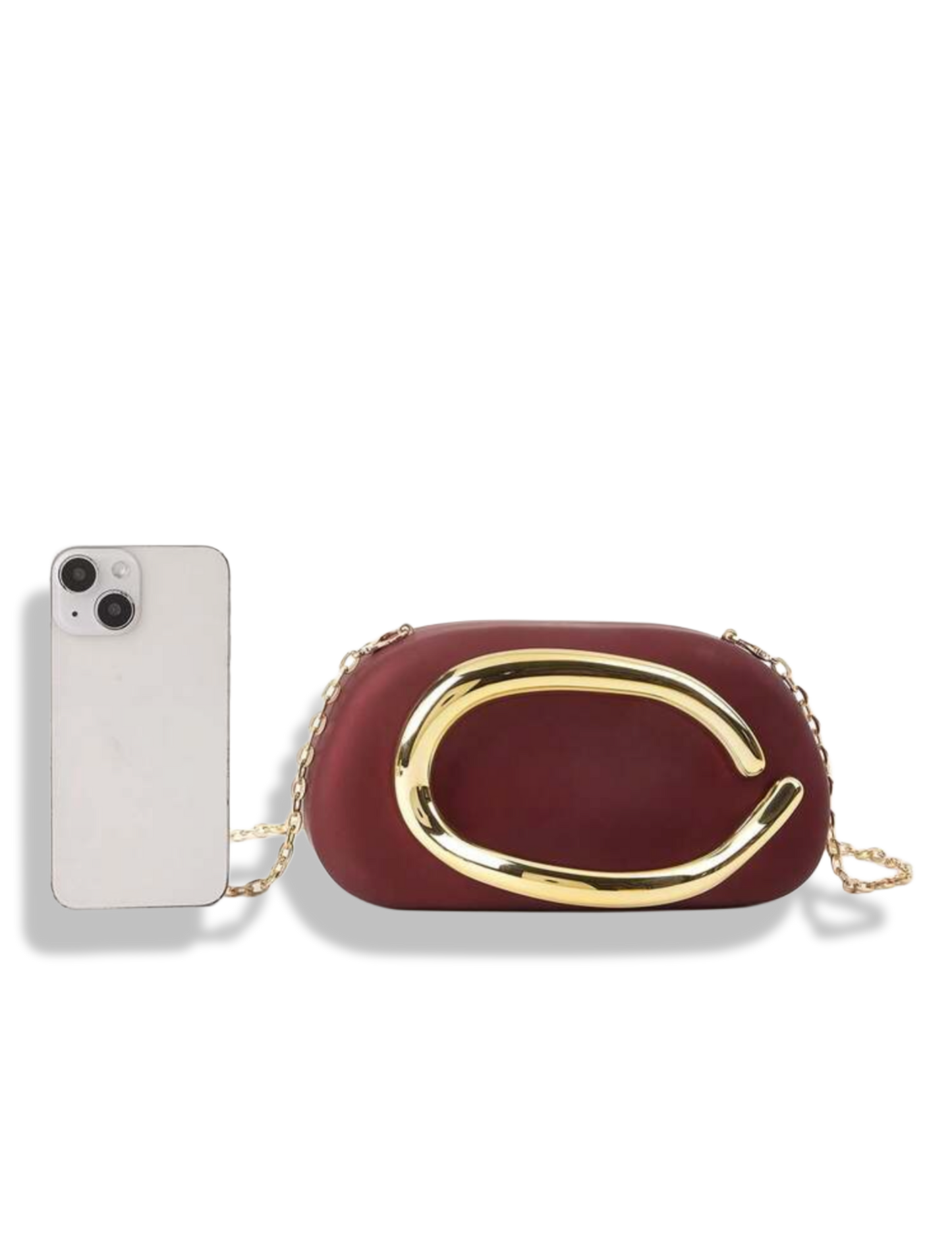 ORA clutch maroon