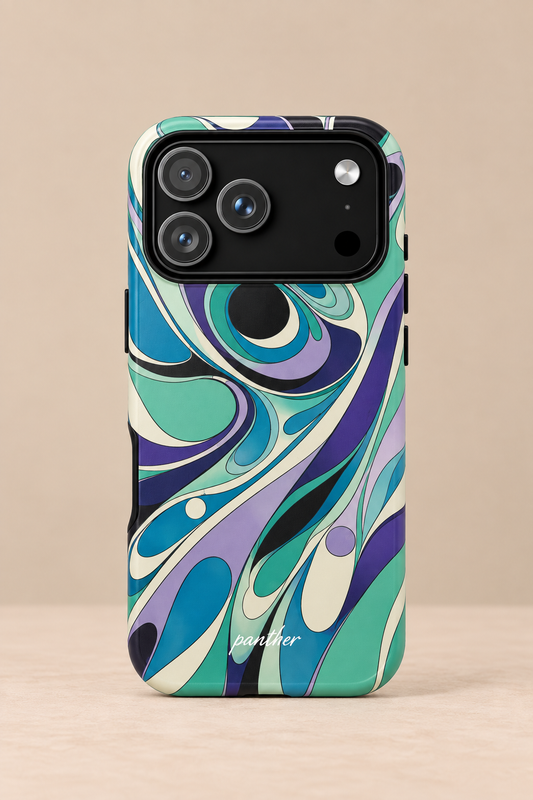 Retro tide phone case