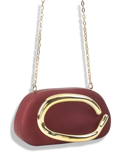 ORA clutch maroon