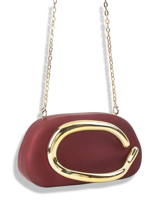 ORA clutch maroon