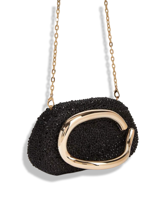 ORA clutch sparkle black