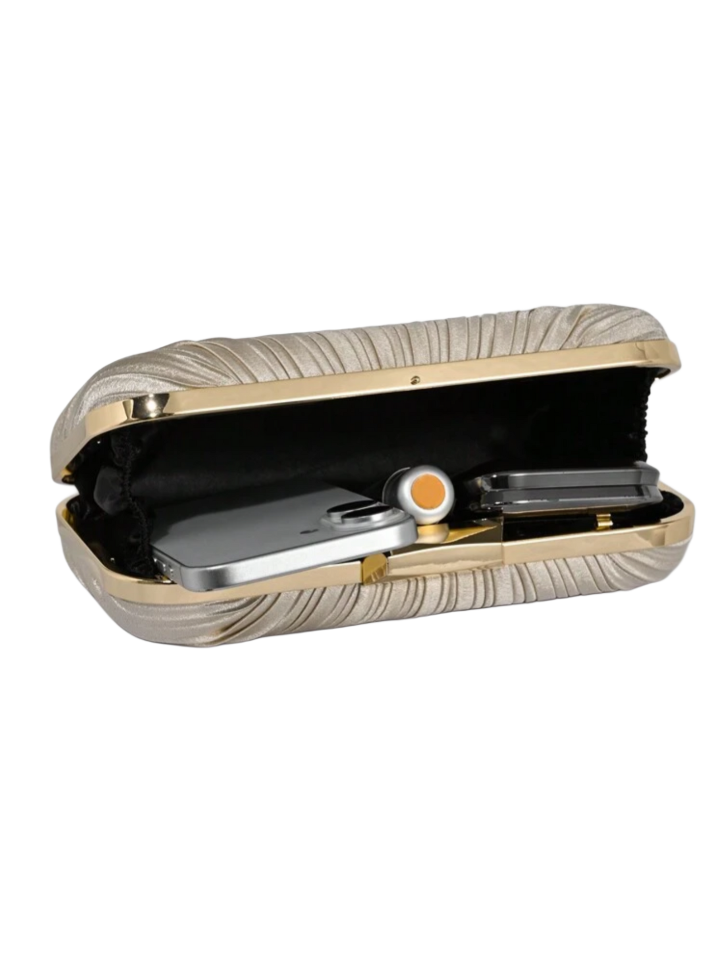 Celié square clutch cream