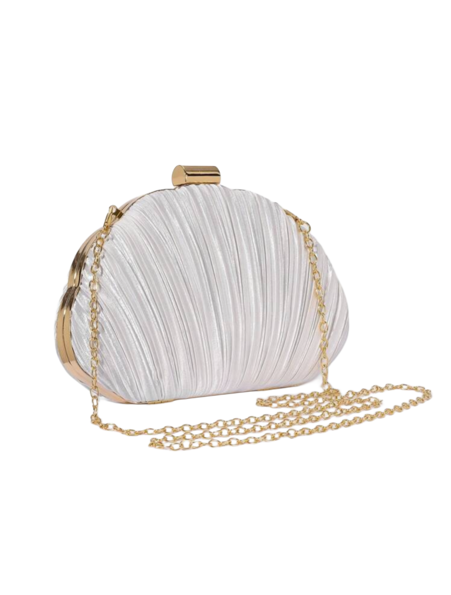Celié clutch white