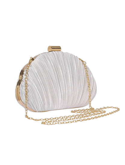 Celié clutch white