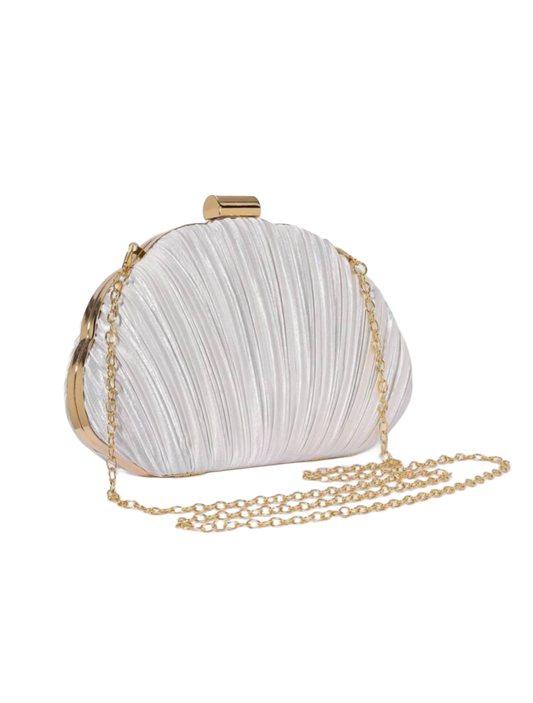 Celié clutch white