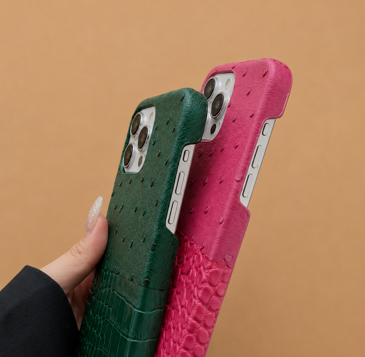 Ostrich-Leather pink